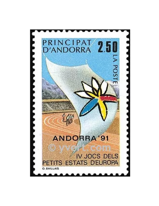 n° 401 -  Timbre Andorre Poste