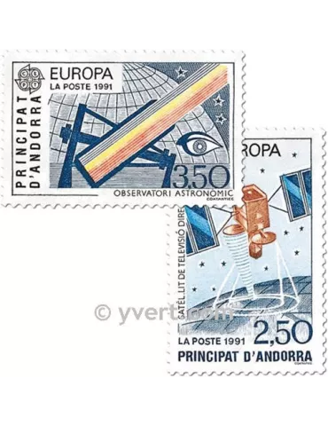 n° 402/403 -  Timbre Andorre Poste
