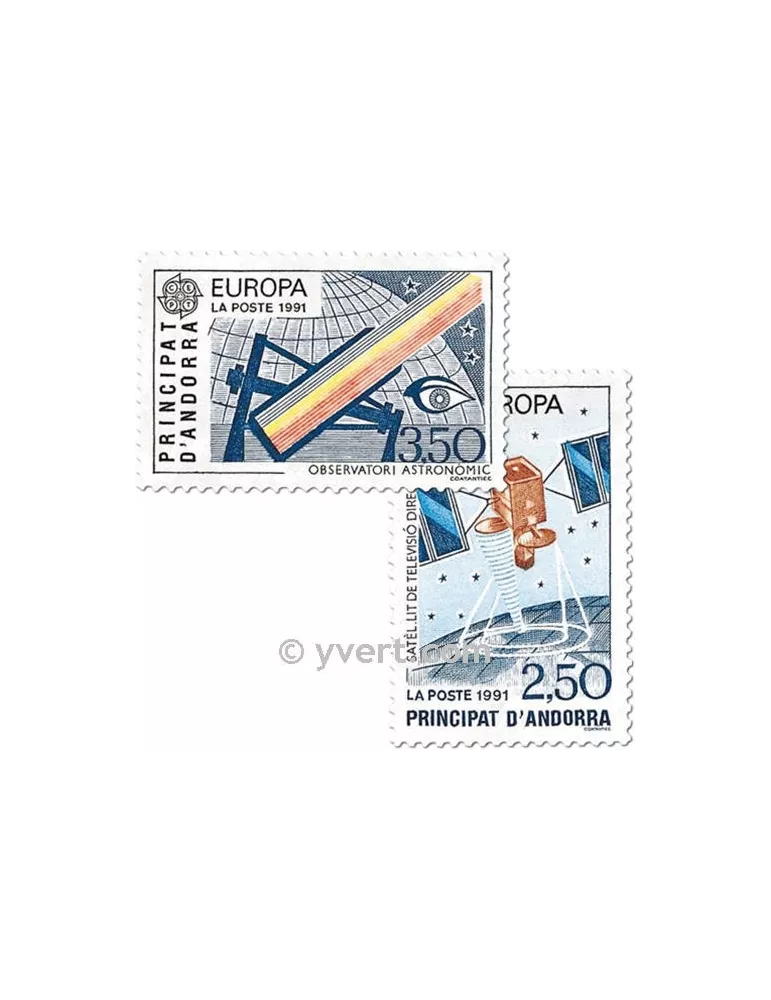 n° 402/403 -  Timbre Andorre Poste