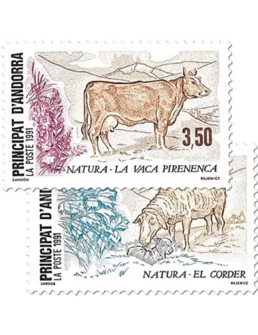 n° 405/406 -  Timbre Andorre Poste