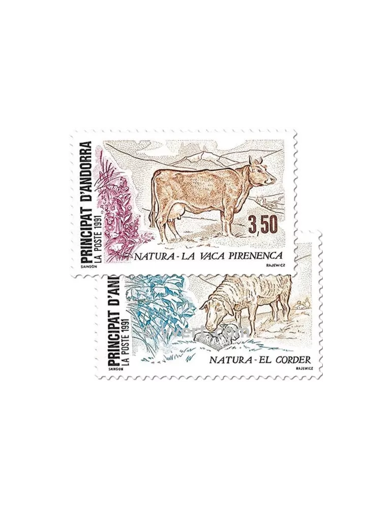 n° 405/406 -  Timbre Andorre Poste