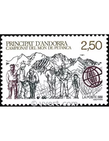 n° 407 -  Timbre Andorre Poste