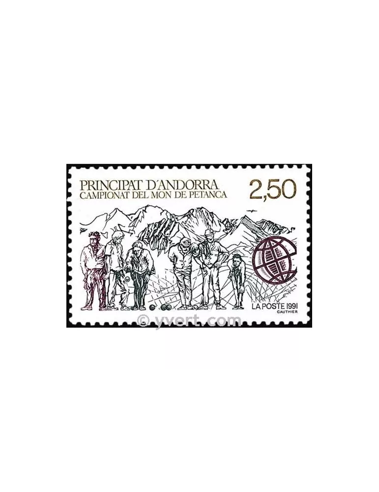 n° 407 -  Timbre Andorre Poste