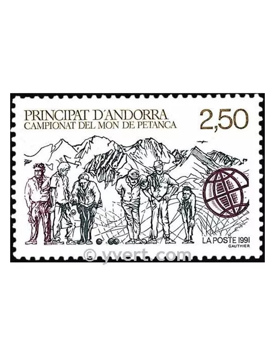 n° 407 -  Timbre Andorre Poste