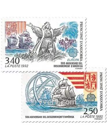 n° 416/417 -  Timbre Andorre Poste