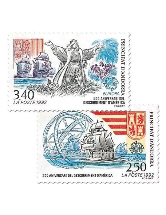 n° 416/417 -  Timbre Andorre Poste