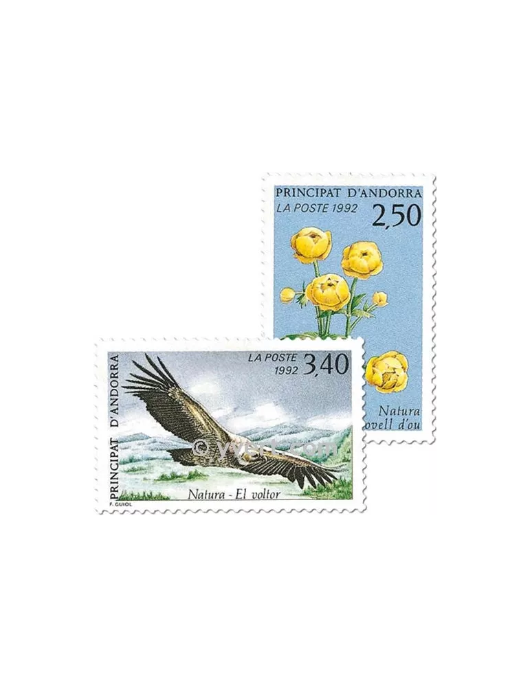 n° 420/421 -  Timbre Andorre Poste