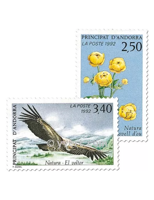 n° 420/421 -  Timbre Andorre Poste