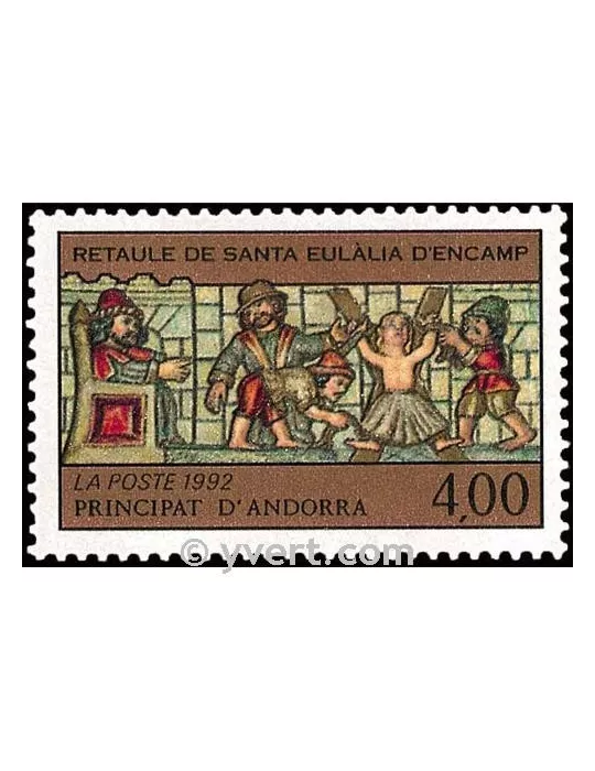 n° 422 -  Timbre Andorre Poste
