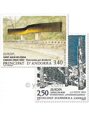 n° 430/431 -  Timbre Andorre Poste