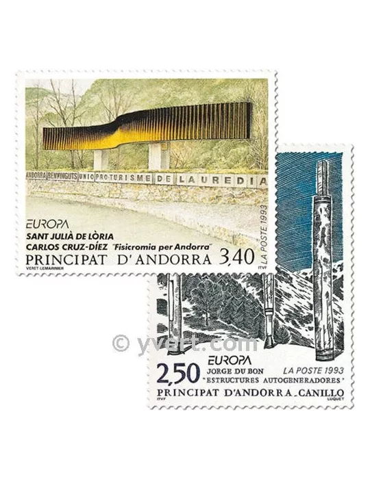 n° 430/431 -  Timbre Andorre Poste
