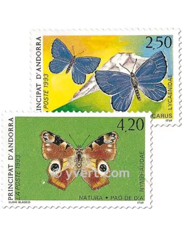 n° 432/433 -  Timbre Andorre Poste