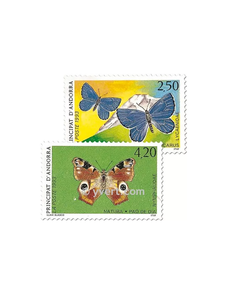 n° 432/433 -  Timbre Andorre Poste