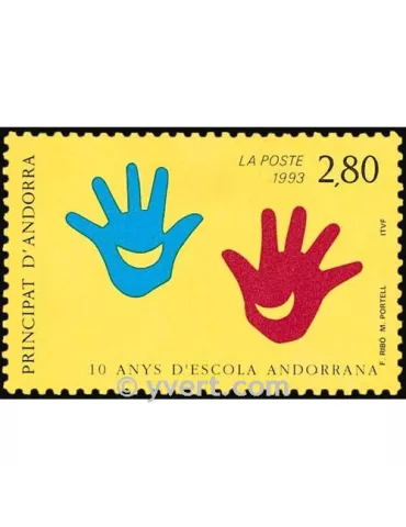 n° 438 -  Timbre Andorre Poste