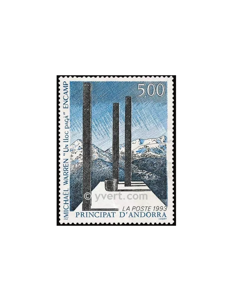 n° 439 -  Timbre Andorre Poste