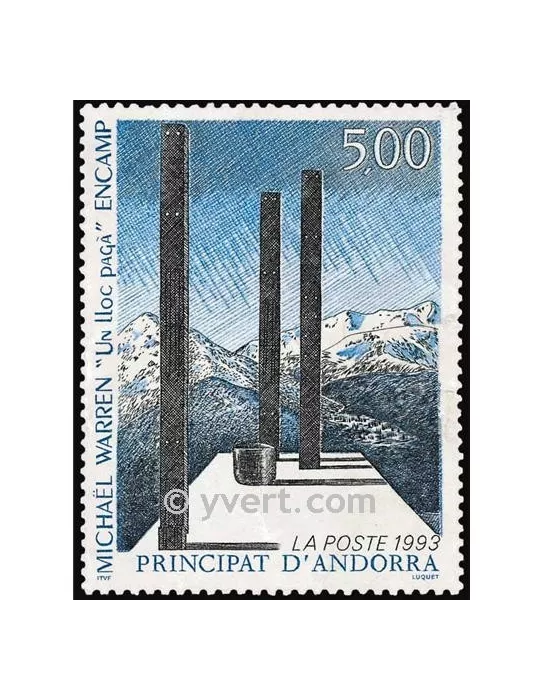 n° 439 -  Timbre Andorre Poste