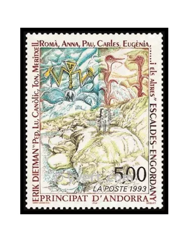 n° 440 -  Timbre Andorre Poste