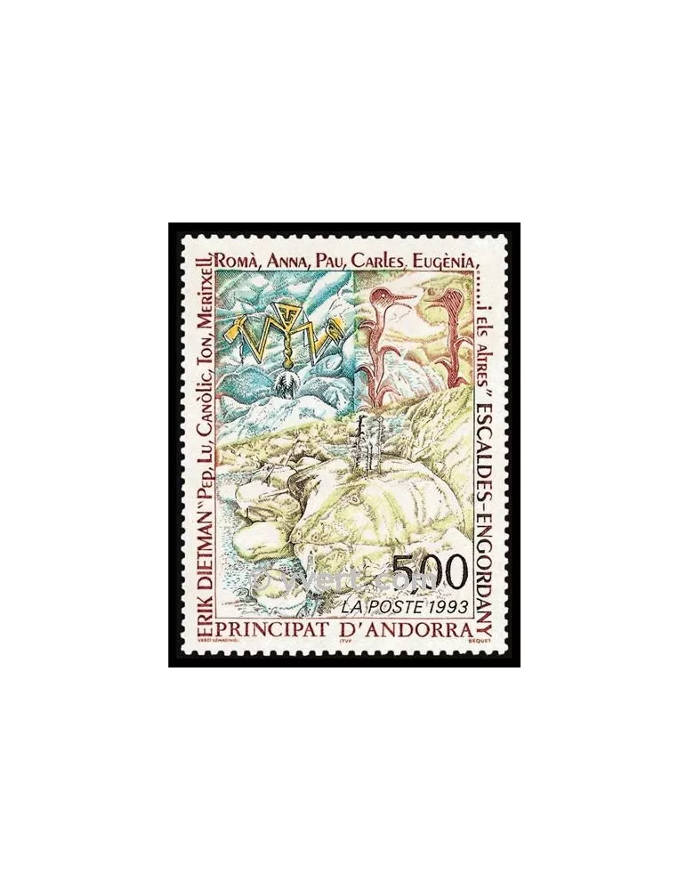 n° 440 -  Timbre Andorre Poste