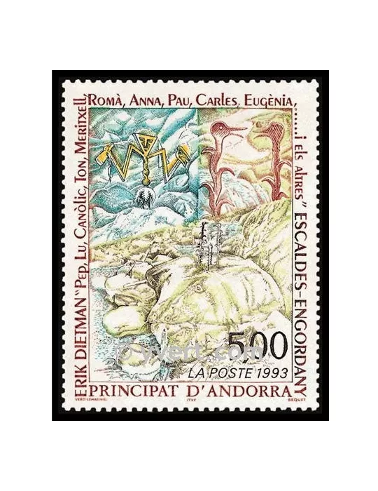 n° 440 -  Timbre Andorre Poste