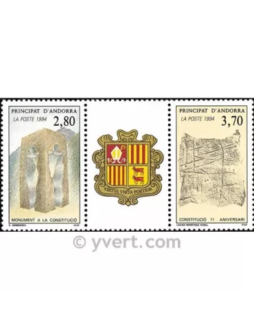 n° 443A -  Timbre Andorre Poste