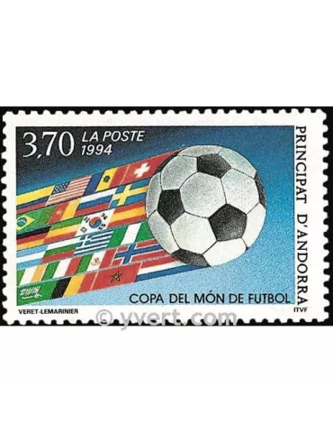 n° 446 -  Timbre Andorre Poste