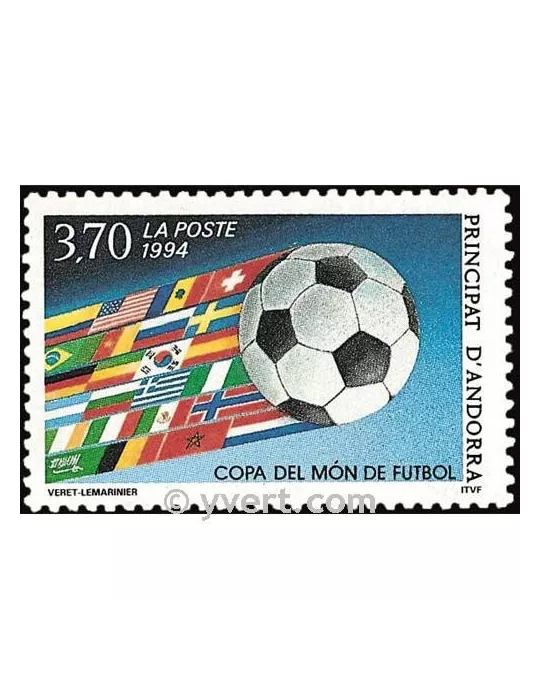 n° 446 -  Timbre Andorre Poste