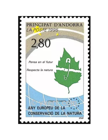 n° 454 -  Timbre Andorre Poste