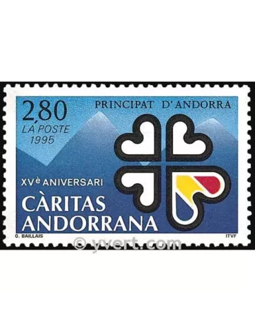 n° 456 -  Timbre Andorre Poste