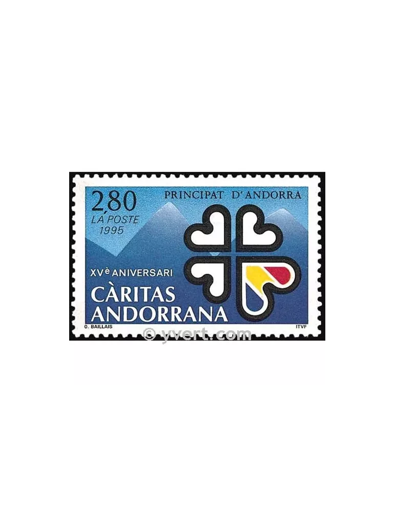 n° 456 -  Timbre Andorre Poste