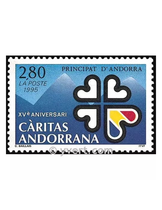 n° 456 -  Timbre Andorre Poste