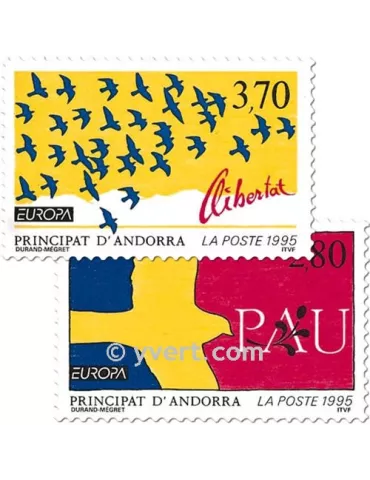 n° 457/458 -  Timbre Andorre Poste