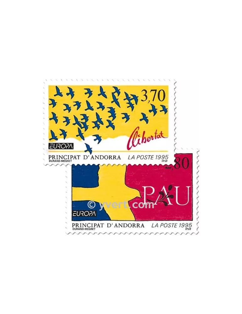 n° 457/458 -  Timbre Andorre Poste