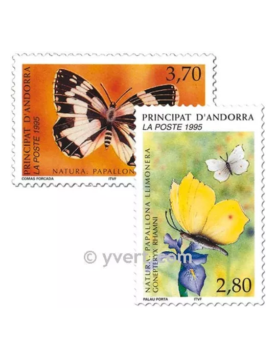 n° 462/463 -  Timbre Andorre Poste