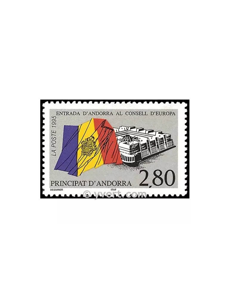 n° 466 -  Timbre Andorre Poste