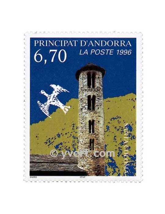 n° 483 -  Timbre Andorre Poste