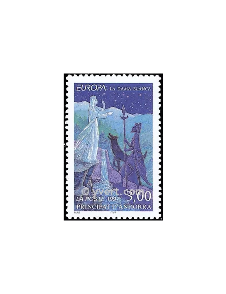 n° 487 -  Timbre Andorre Poste