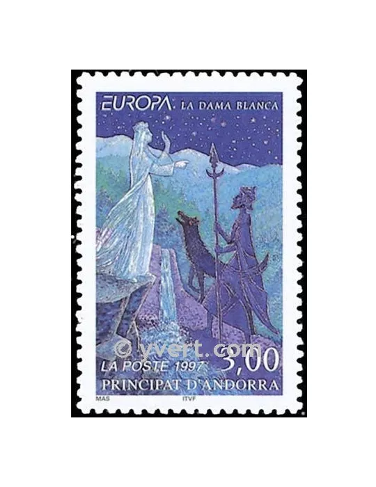 n° 487 -  Timbre Andorre Poste