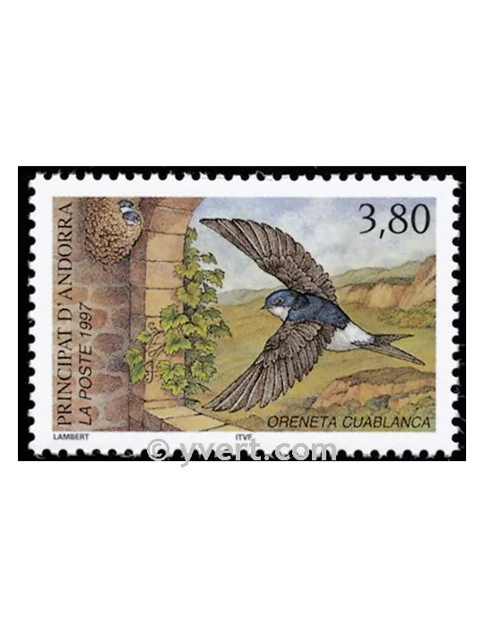 n° 488 -  Timbre Andorre Poste
