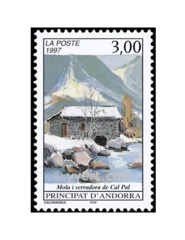 n° 489 -  Timbre Andorre Poste