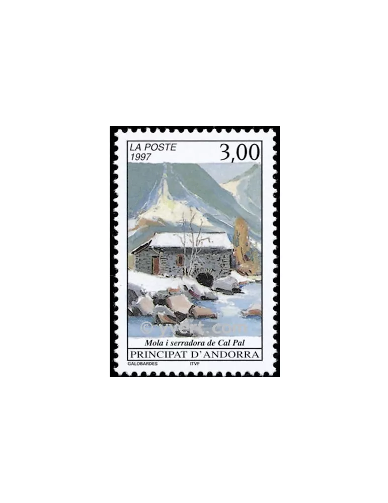 n° 489 -  Timbre Andorre Poste