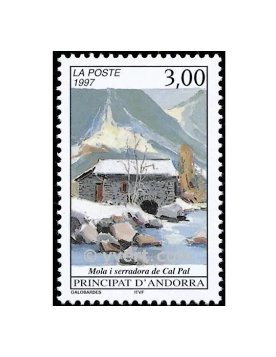 n° 489 -  Timbre Andorre Poste