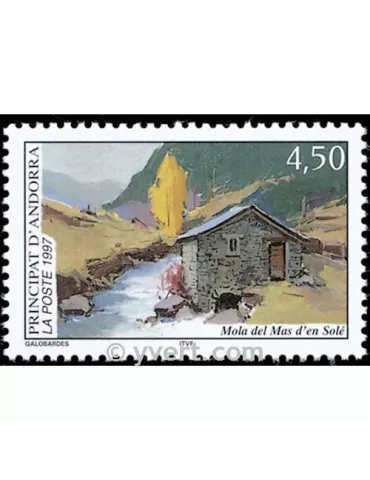 n° 490 -  Timbre Andorre Poste