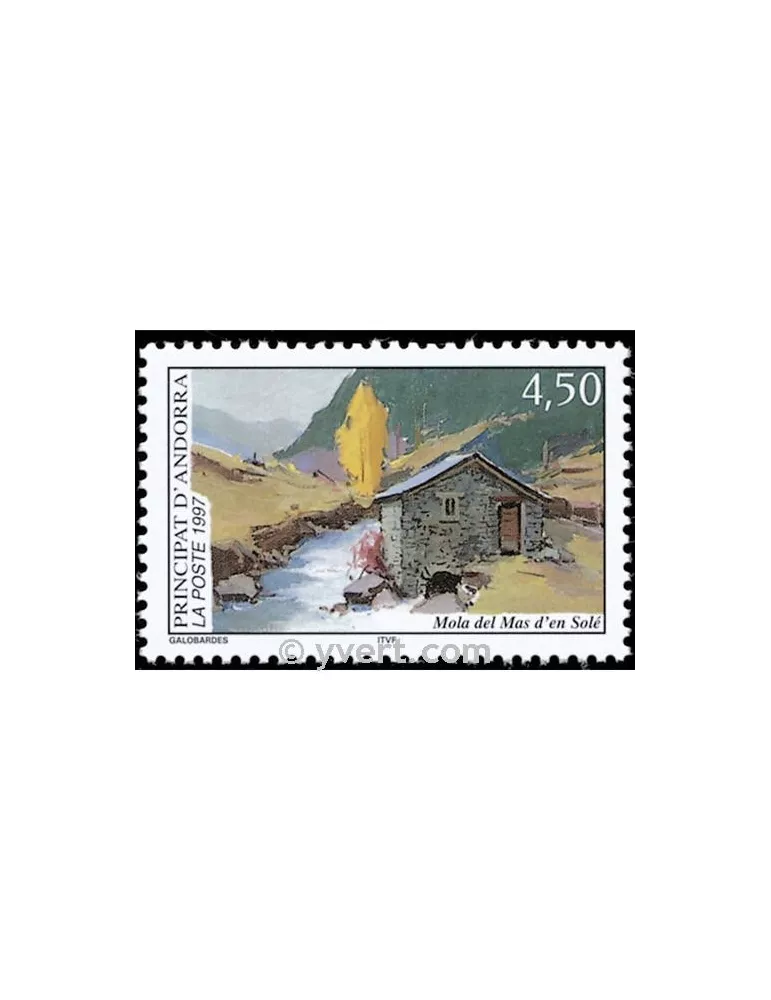 n° 490 -  Timbre Andorre Poste