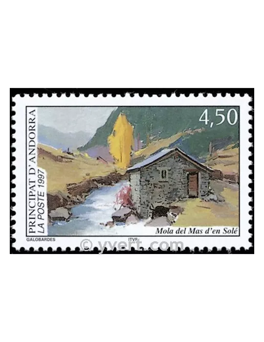 n° 490 -  Timbre Andorre Poste