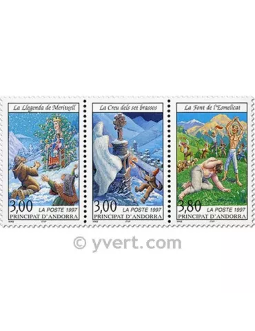 n° 495A -  Timbre Andorre Poste
