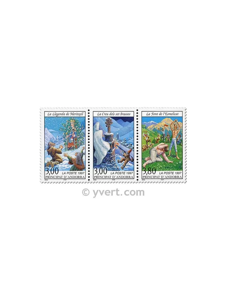 n° 495A -  Timbre Andorre Poste