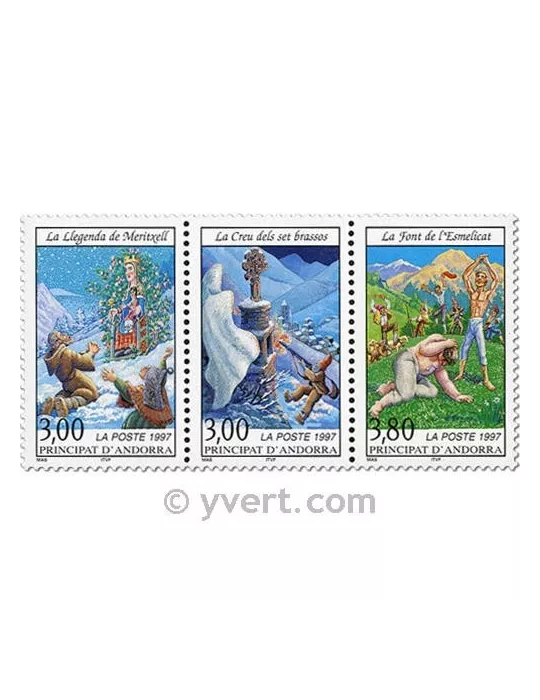 n° 495A -  Timbre Andorre Poste