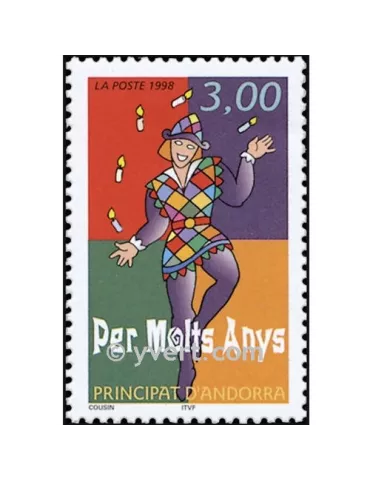 n° 497 -  Timbre Andorre Poste