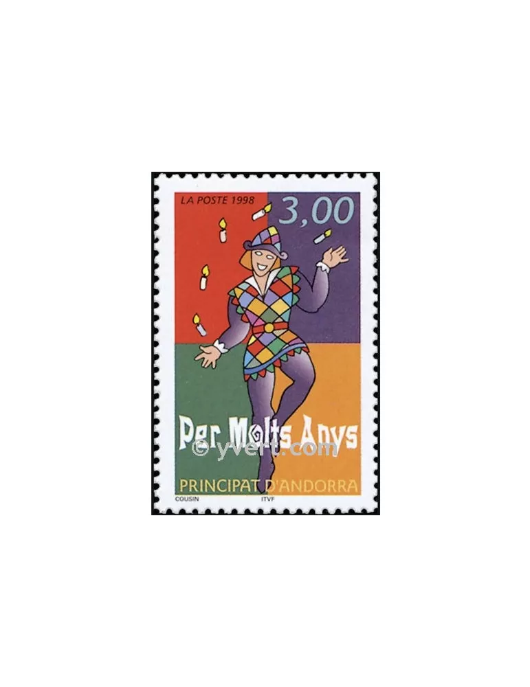 n° 497 -  Timbre Andorre Poste