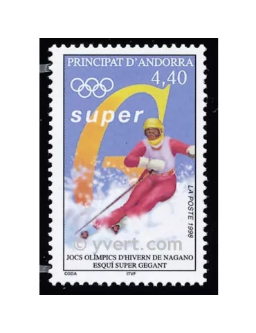 n° 498 -  Timbre Andorre Poste